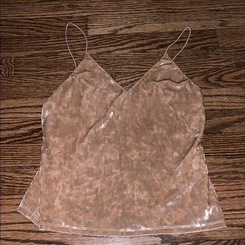 alice + olivia Delray Sleeveless Velvet Top